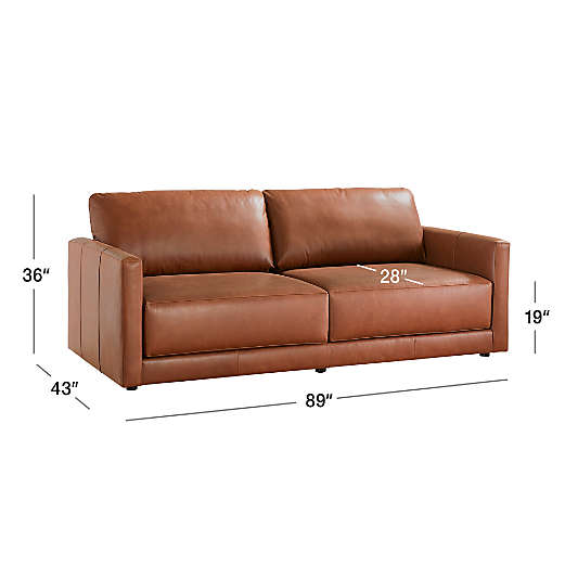 Gather Deep Leather Sofa