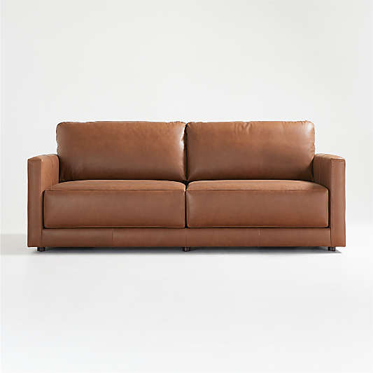 Gather Leather Sofa (77"-99")