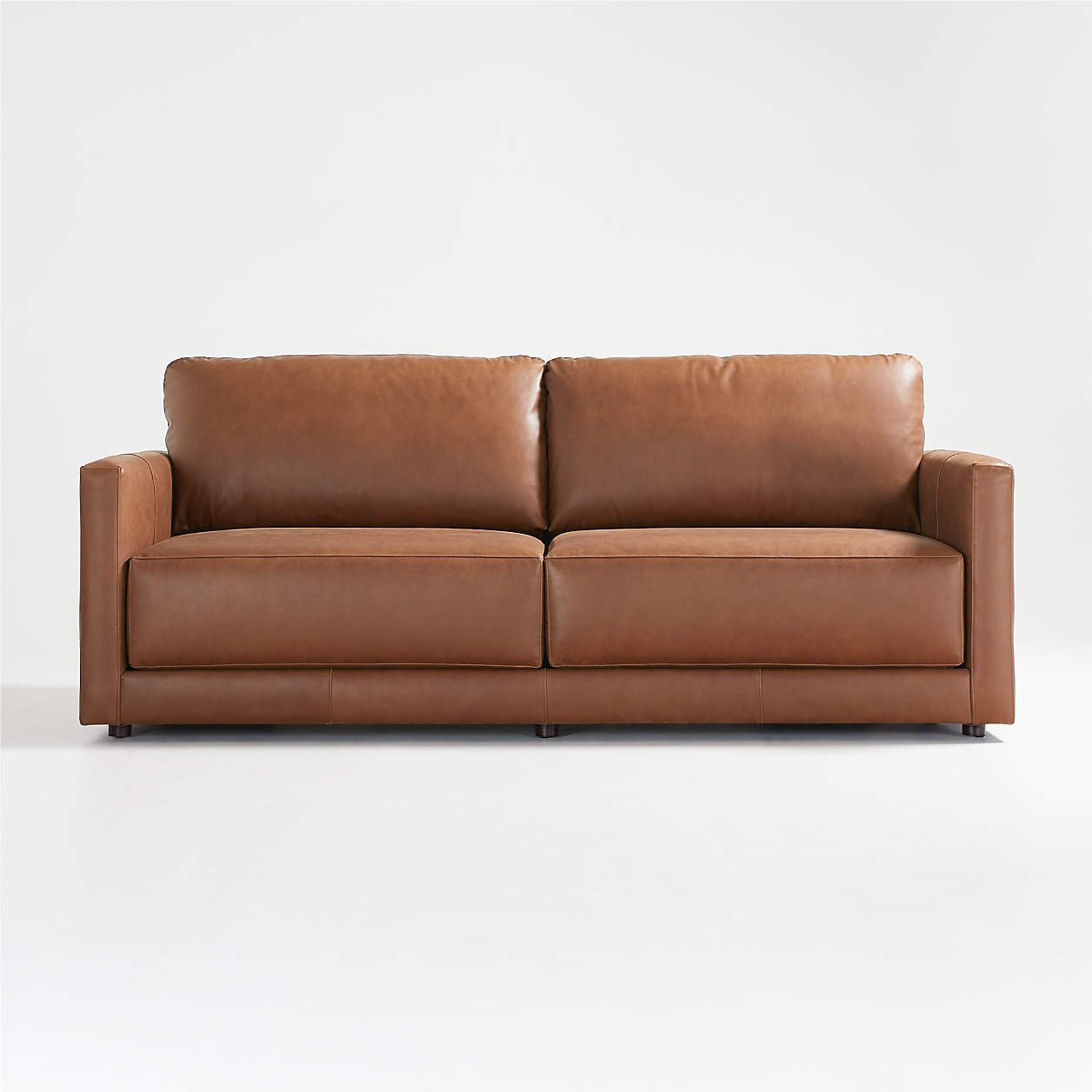 Gather Deep Leather Sofa + Reviews Crate & Barrel Canada