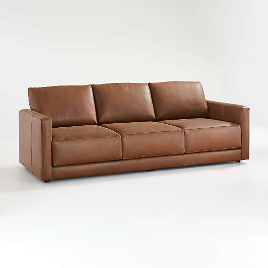 Gather Leather Sofa 98"