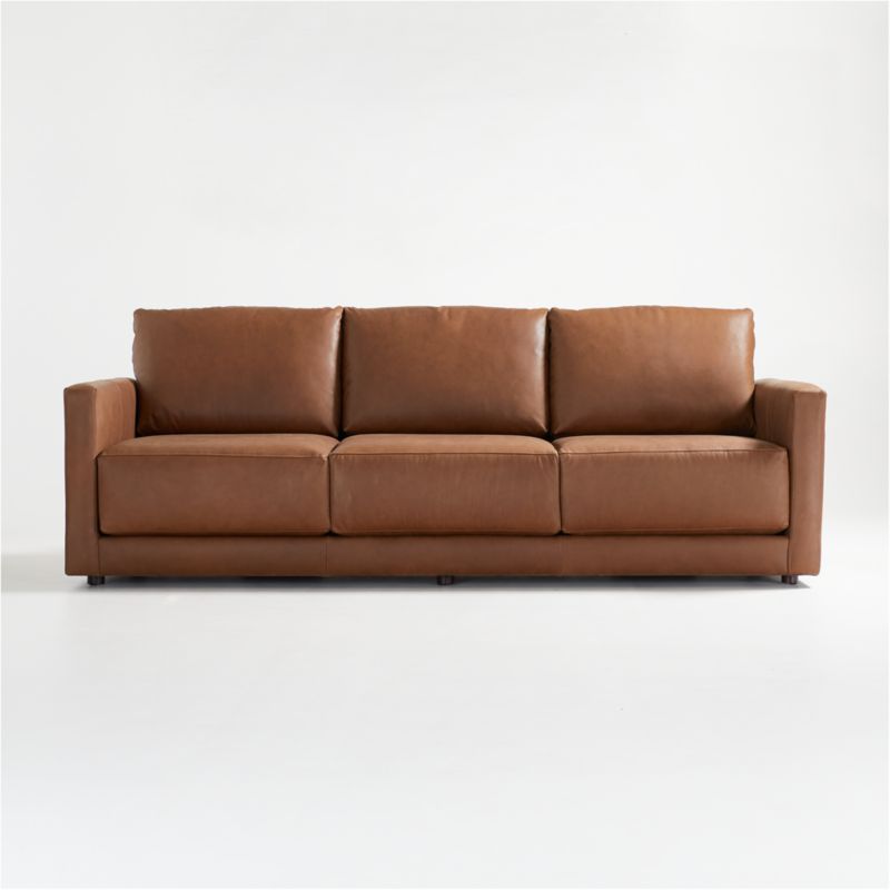 Gather Leather Sofa 98" - image 0 of 9