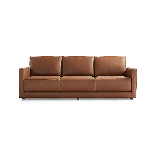 Gather Leather Sofa 98"