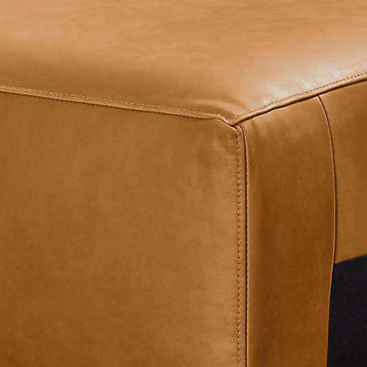 Gather Leather Armless Chair Sectional Piece
