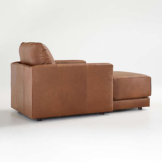 Gather Leather Chaise