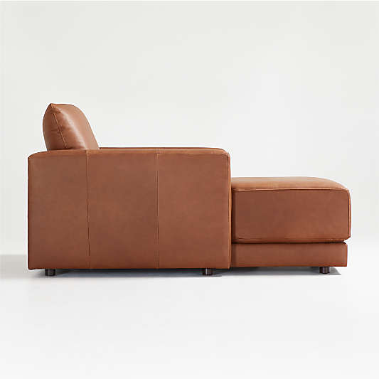 Gather Leather Chaise