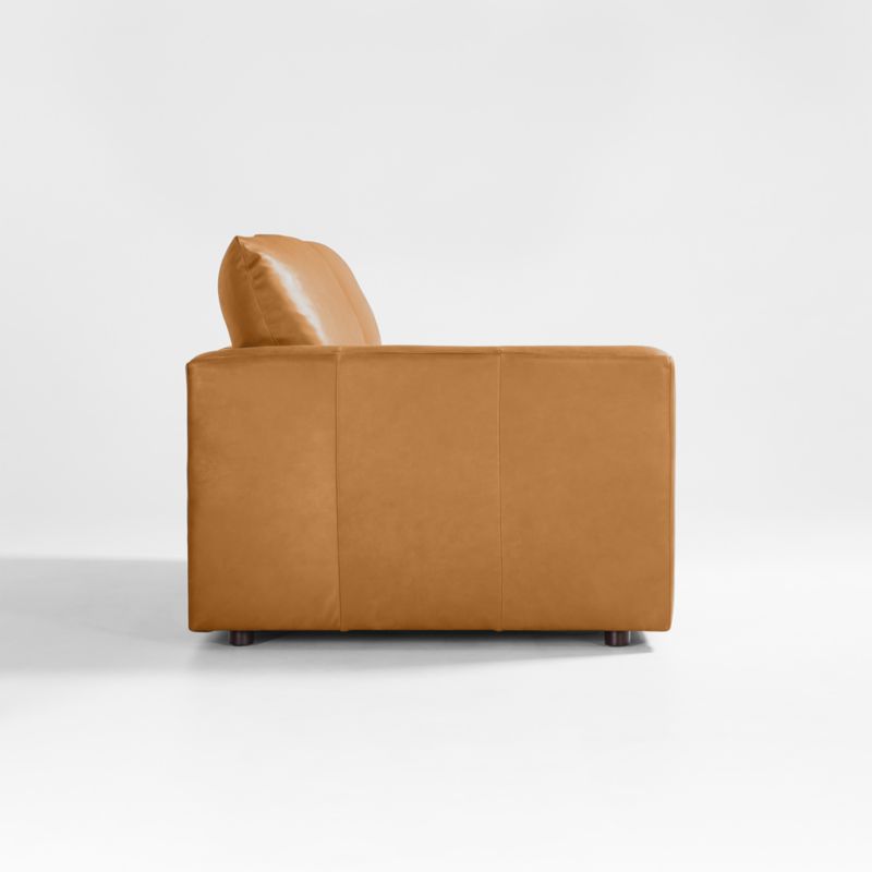 Gather Deep Leather Left-Arm Apartment Sofa Sectional Piece - image 8 of 6
