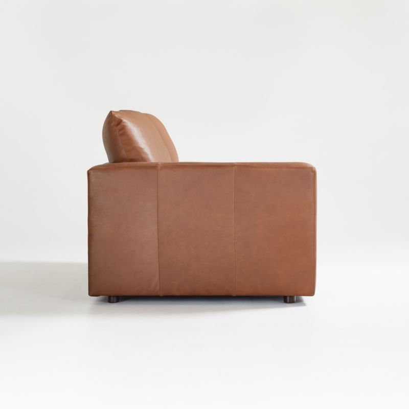 Gather Deep Leather Left-Arm Apartment Sofa - image 7 of 10