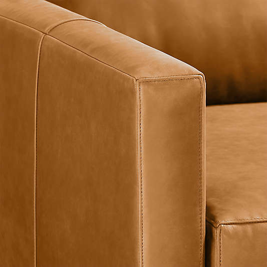 Gather 3-Piece L-Shaped Leather Sectional Sofa