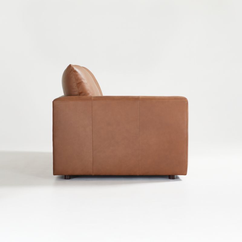 Gather Deep Leather Left-Arm Sofa - image 6 of 10