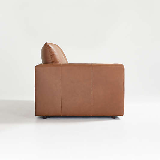 Gather Deep Leather Left-Arm Sofa