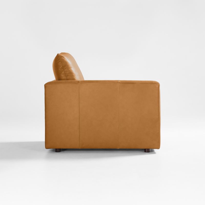 Gather Deep Leather Left-Arm Chair Sectional Piece - image 8 of 6