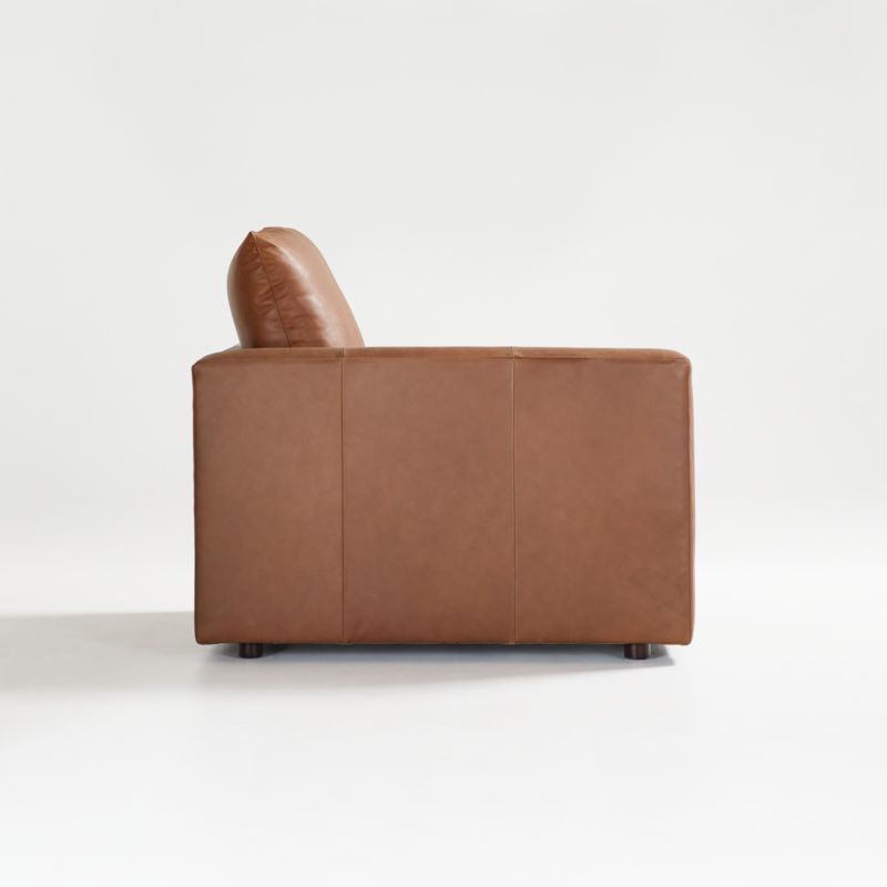 Gather Deep Leather Left-Arm Chair - image 7 of 10