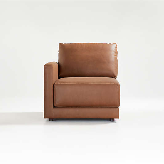 Gather Deep Leather Left-Arm Chair