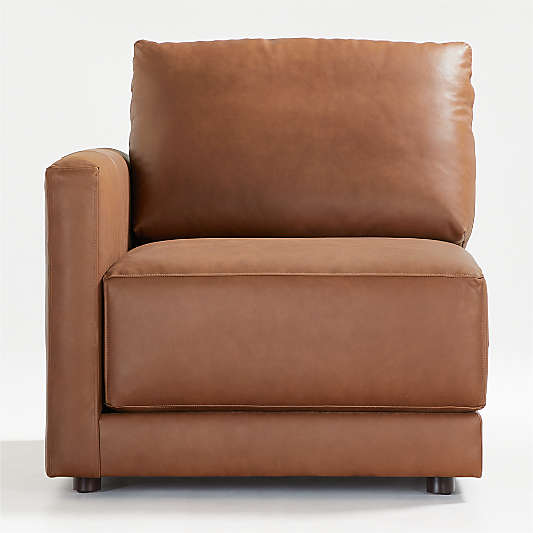 Gather Leather Left-Arm Chair