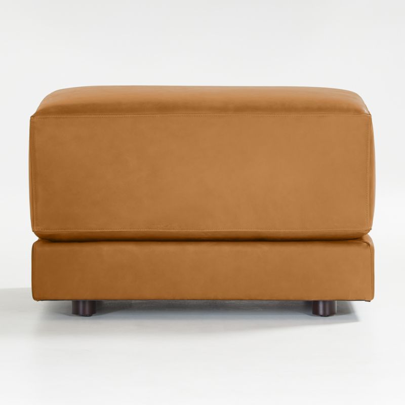 Gather Deep 30" Leather Ottoman - image 5 of 4