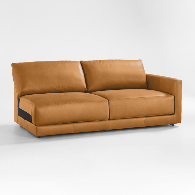 Gather Deep Leather Right-Arm Sofa Sectional Piece - image 7 of 7