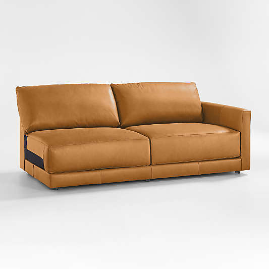 Gather Leather Right-Arm Sofa Sectional Piece