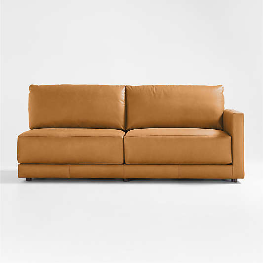 Gather Deep Leather Right-Arm Sofa Sectional Piece