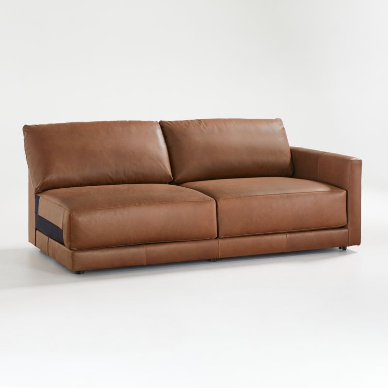 Gather Leather Right-Arm Sofa - image 3 of 8