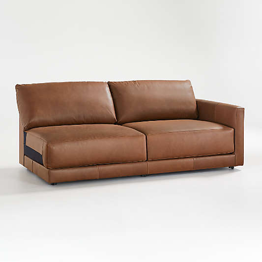 Gather Deep Leather Right-Arm Sofa