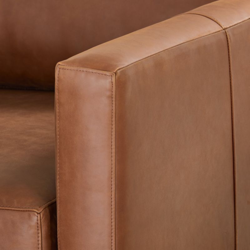 Gather Deep Leather Right-Arm Apartment Sofa - image 8 of 9