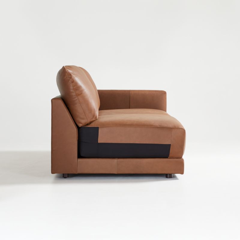 Gather Leather Right-Arm Sofa - image 5 of 8