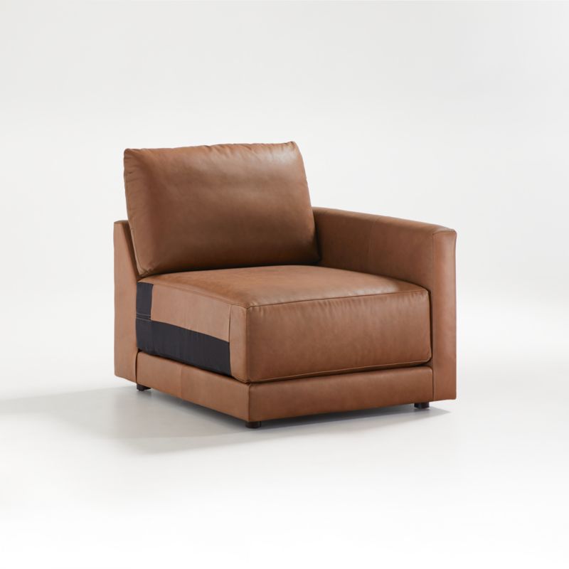 Gather Leather Right-Arm Chair - image 6 of 10