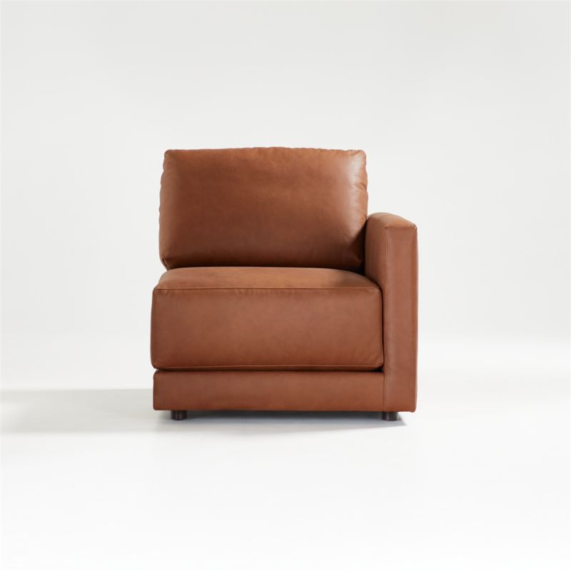 Gather Leather Right-Arm Chair - image 2 of 10