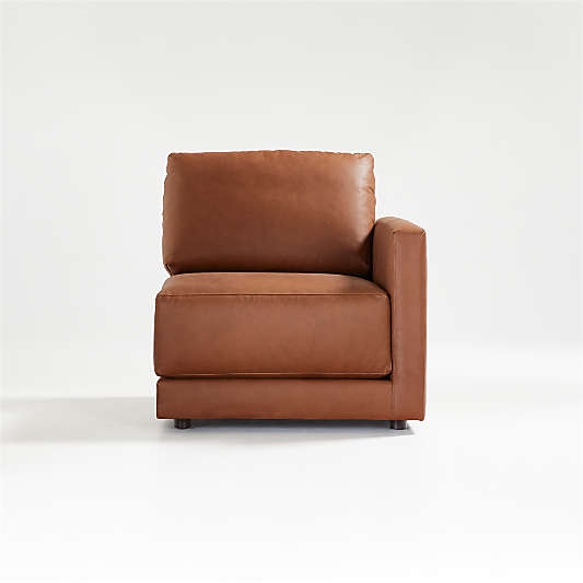 Gather Deep Leather Right-Arm Chair