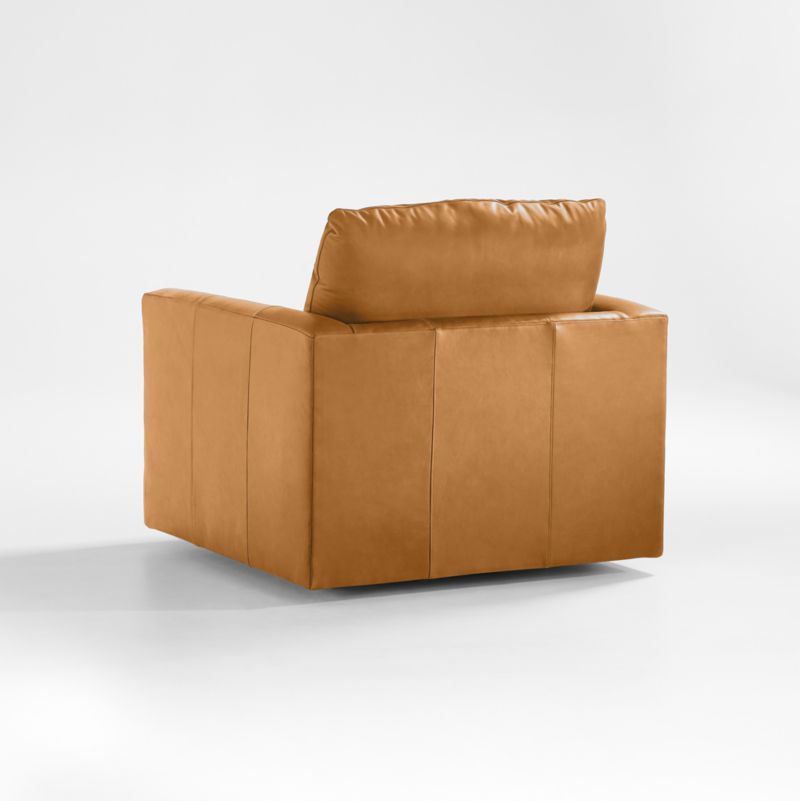 Gather Deep 40" Leather Swivel Chair - image 11 of 9