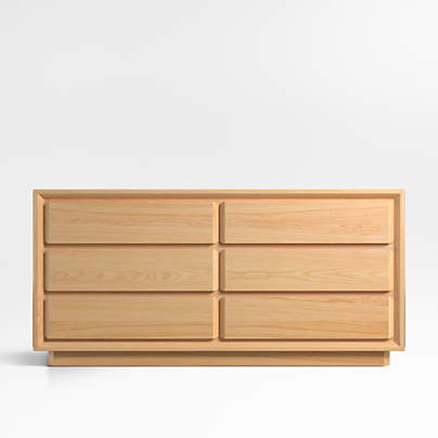 Gather Natural Oak Wood 6-Drawer Dresser