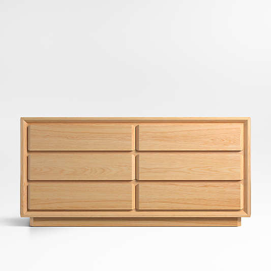 Gather Natural Oak Wood 6-Drawer Dresser