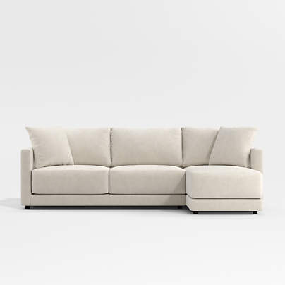 Gather 2-Piece Apartment Sectional Sofa with Right-Arm Chaise