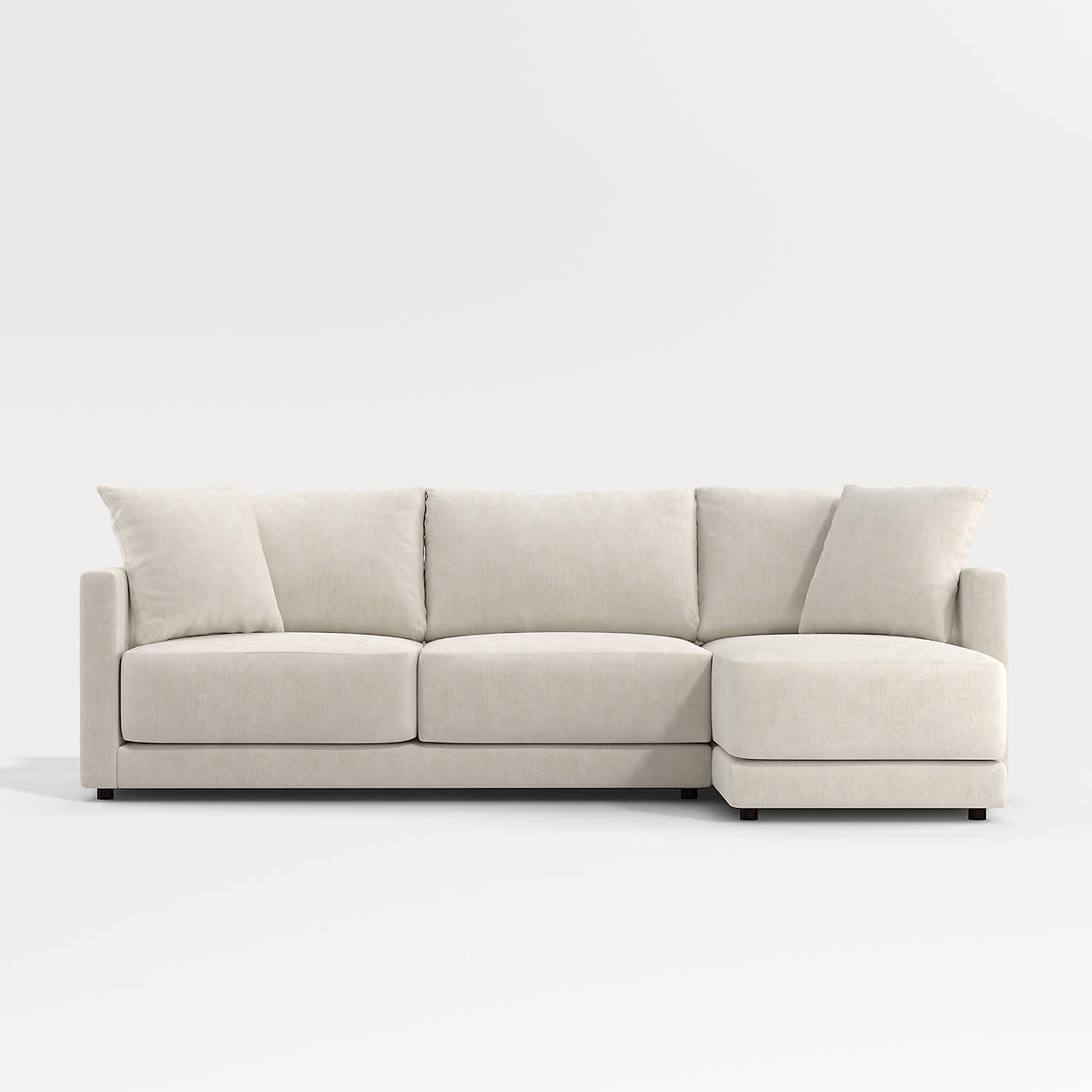 Gather 2Piece Sectional Sofa with RightArm Chaise + Reviews Crate