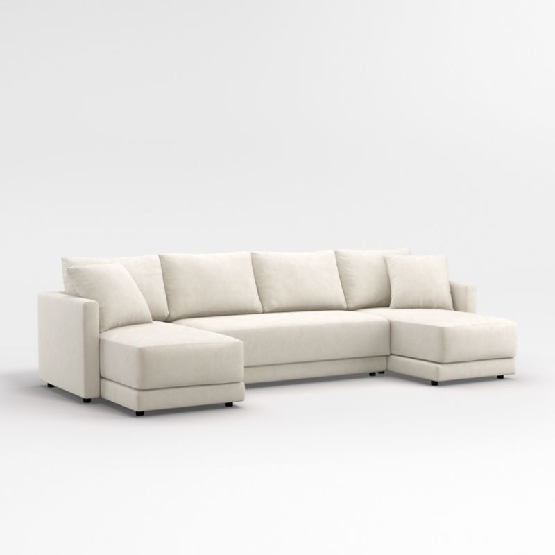 Gather 3-Piece Double Chaise Bench Sectional Sofa - image 0 of 11