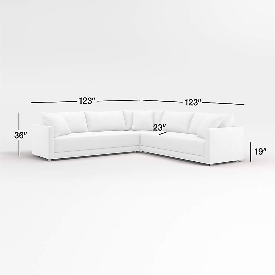 Sectional Pillow Inserts for L-Shaped Bench