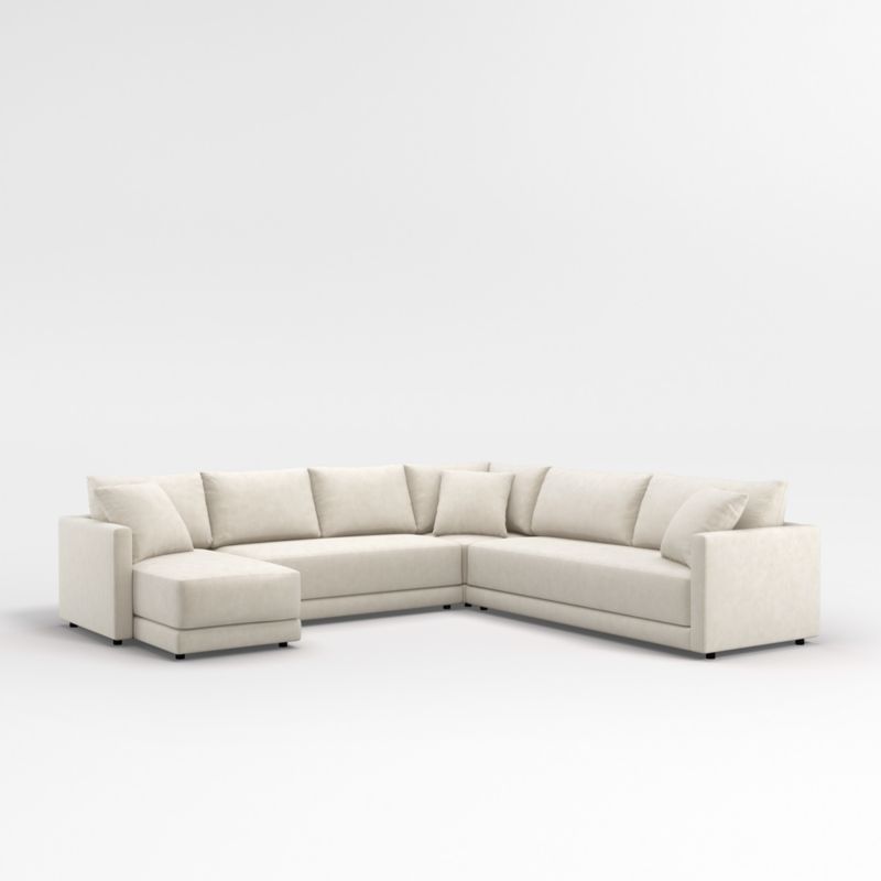 Gather 4-Piece L-Shaped Bench Sectional Sofa with Chaise Lounge - image 0 of 11