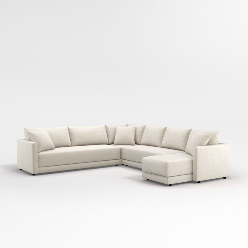 Gather 4-Piece L-Shaped Bench Sectional Sofa with Chaise Lounge - image 0 of 11