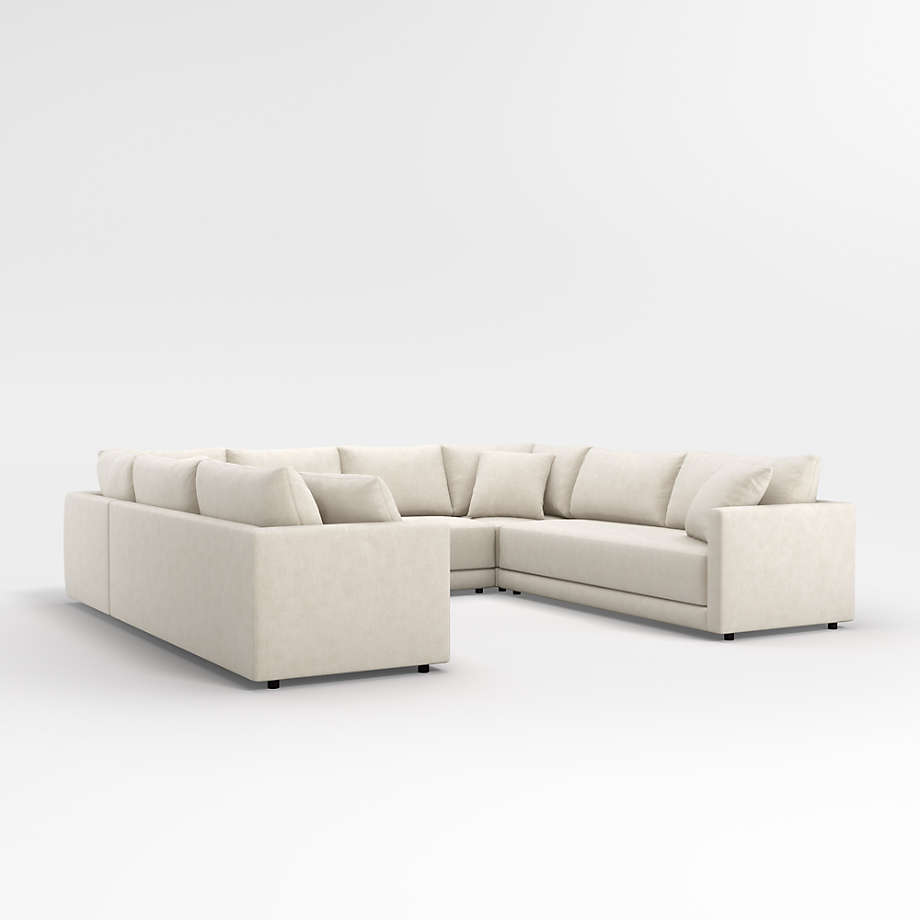 Gather 5Piece UShaped Bench Sectional Sofa + Reviews Crate & Barrel