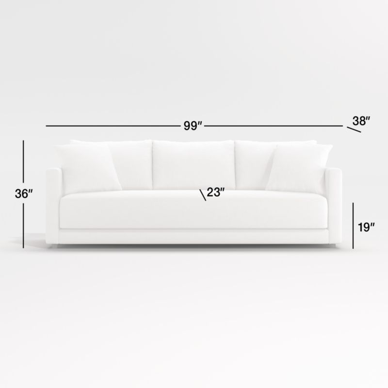 View Gather Grande Bench Sofa 99" - image 3 of 15