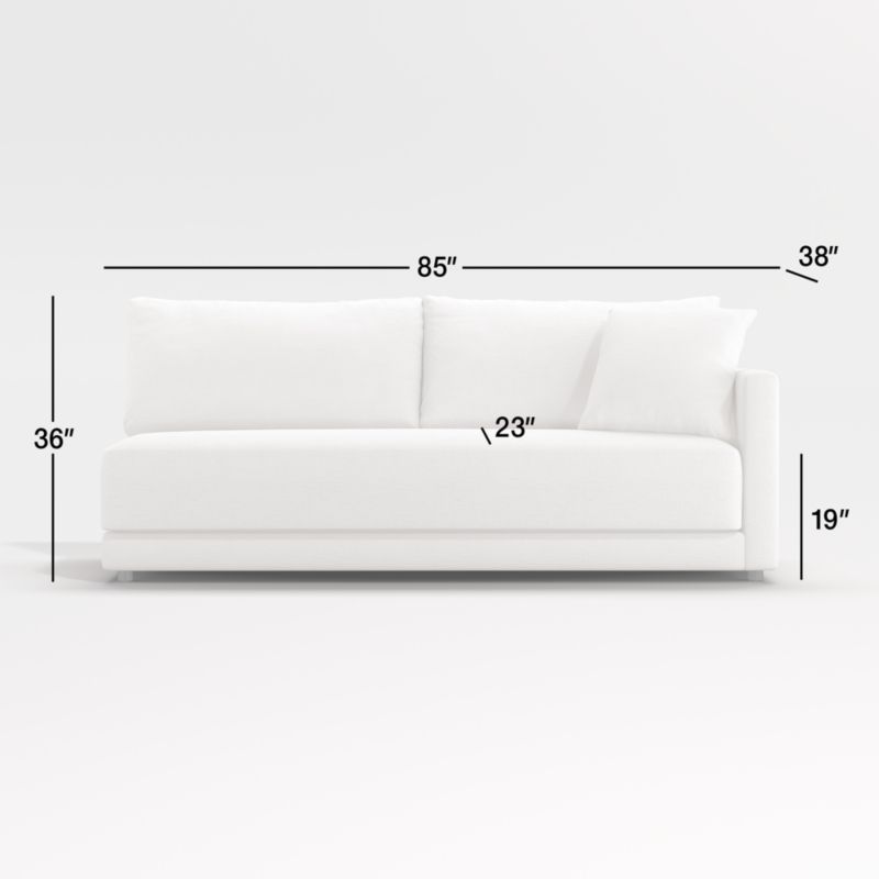 View Gather Right-Arm Bench Sofa - image 3 of 5