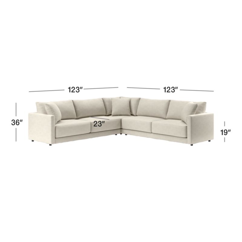 View Gather 3-Piece Sectional Sofa - image 3 of 15