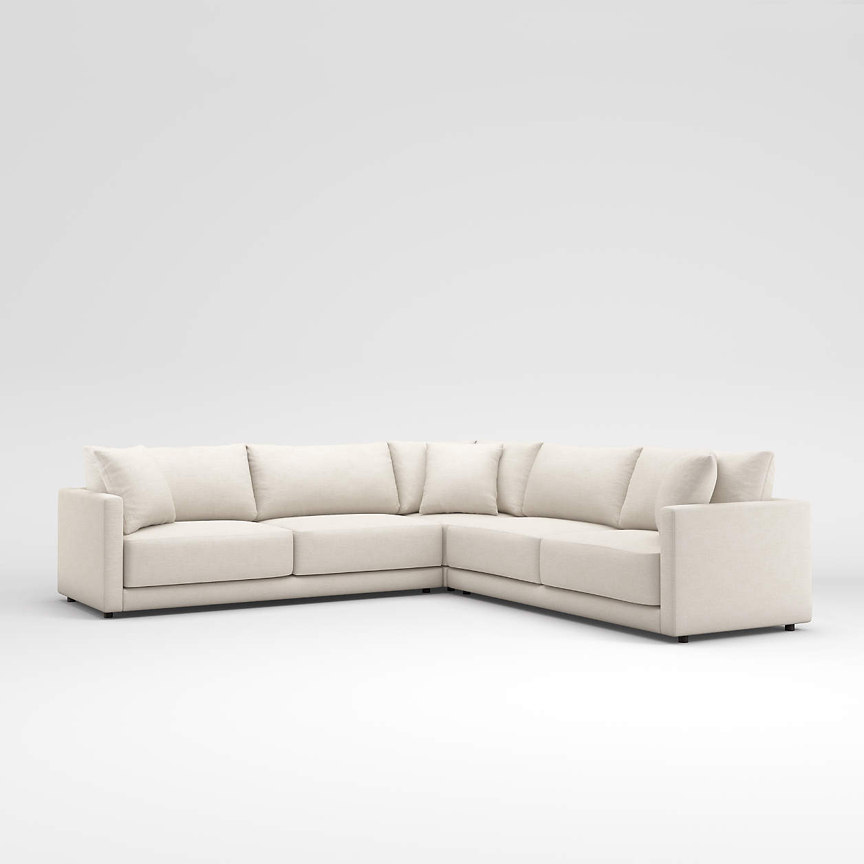 Gather 3Piece Sectional Sofa + Reviews Crate & Barrel Canada