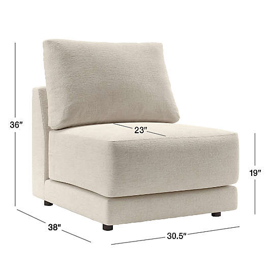 Gather Armless Chair Sectional Piece