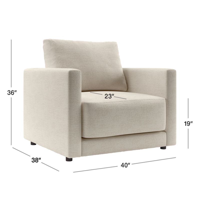 View Gather 40" Accent Chair - image 2 of 11