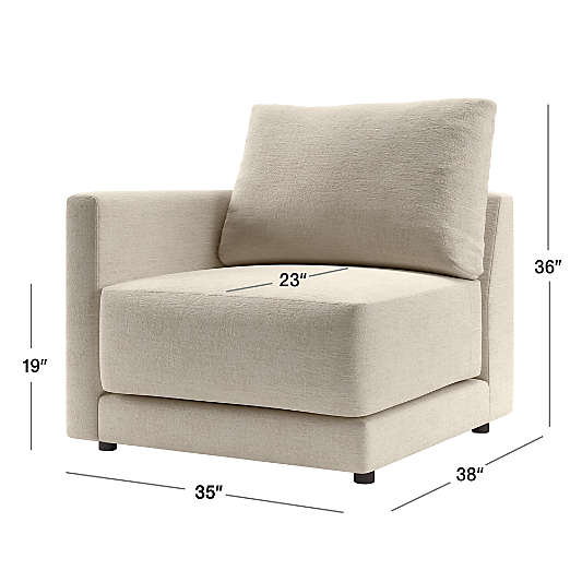 Gather Left-Arm Chair Sectional Piece
