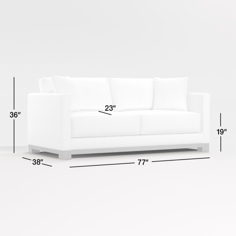 View Gather Wood Base Apartment Sofa - image 3 of 18