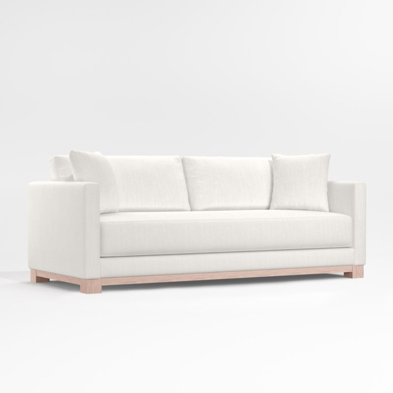 Gather Wood Base Bench Sofa 89" - image 3 of 11