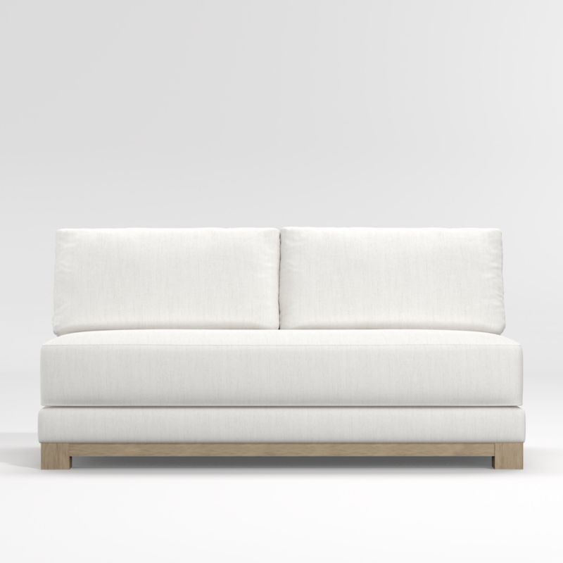 Gather 2-Seat Wood Base Armless Sofa - image 0 of 4