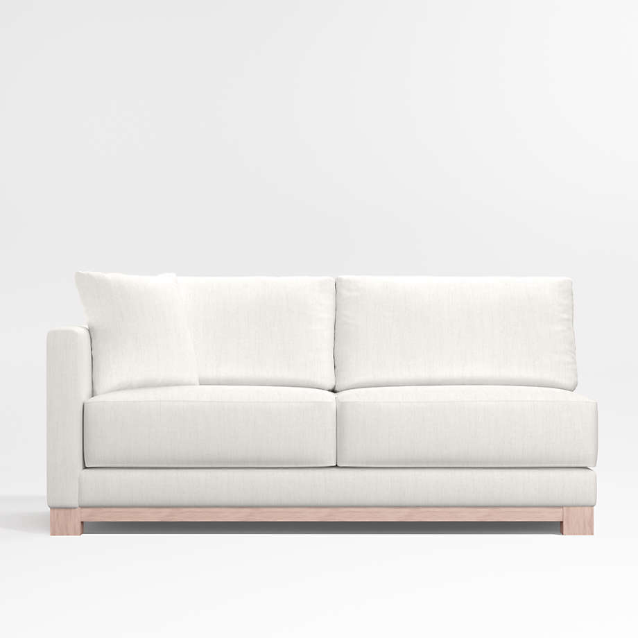 Gather Wood Base LeftArm Sofa + Reviews Crate & Barrel Canada